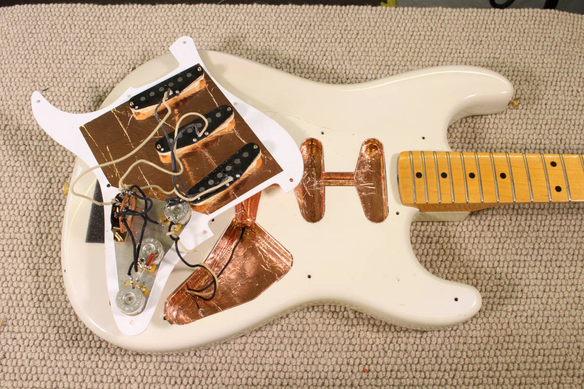 Shielding a Stratocaster Flame Guitars