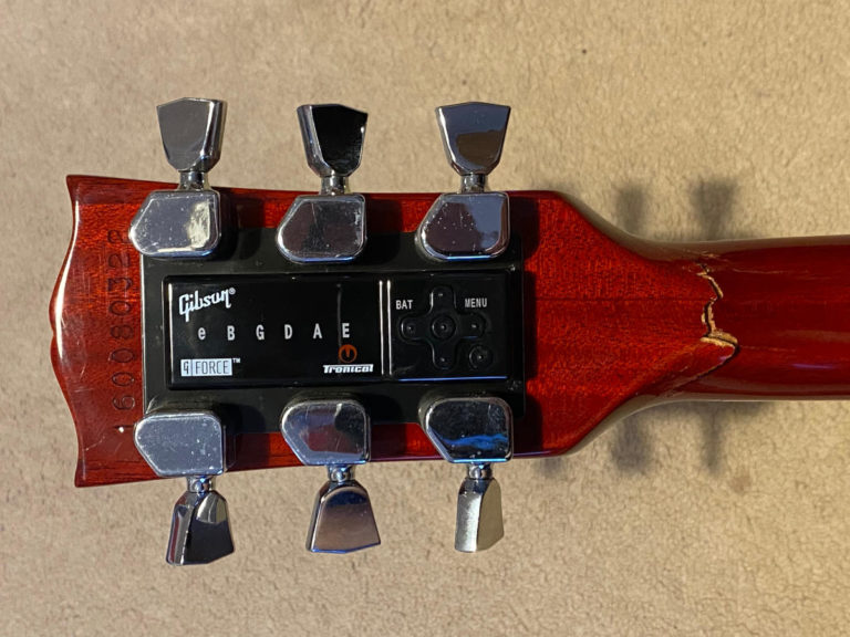 Another Les Paul neck break repair Flame Guitars